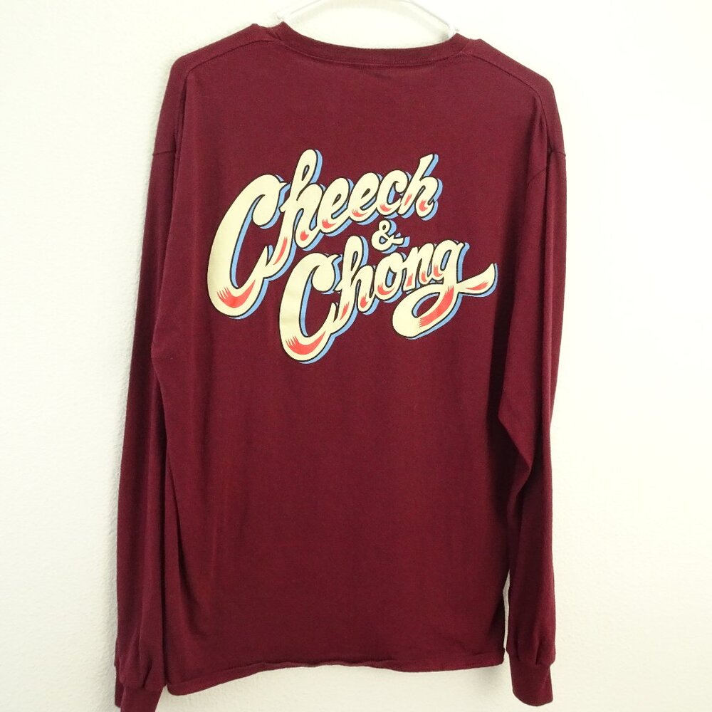Cheech & Chong Long Sleeve Men's T-Shirt Large Purple